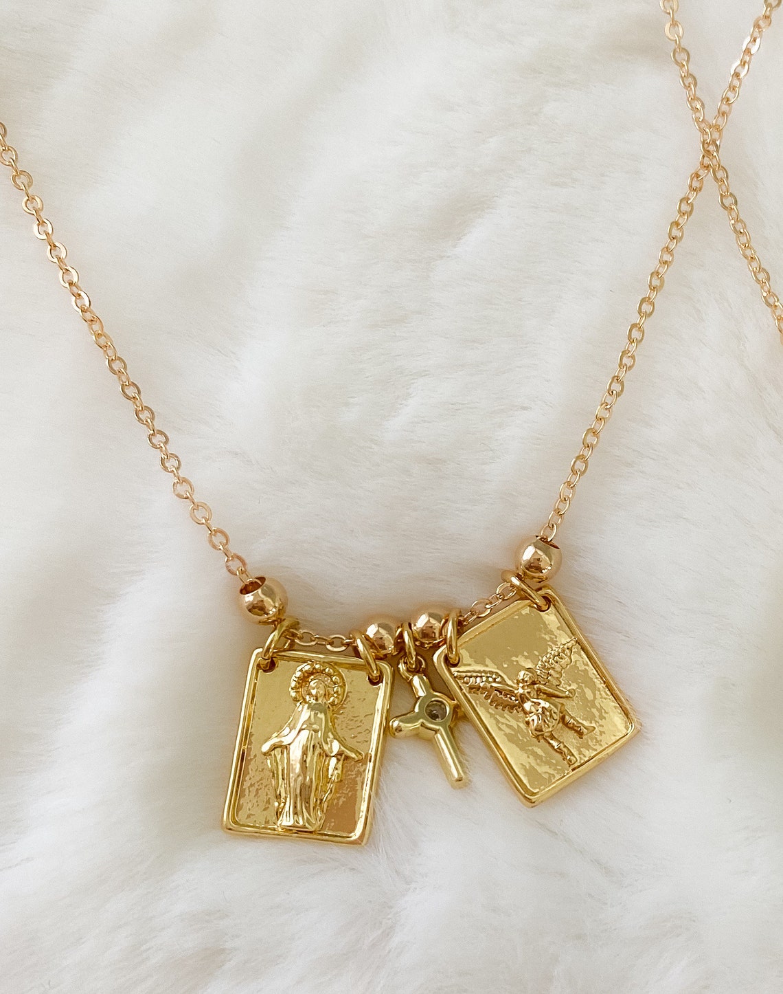 Catholic scapular necklace scapular religious jewelry Etsy