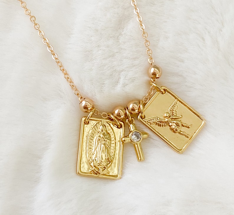 Catholic Scapular Necklace Scapular Religious Jewelry Etsy