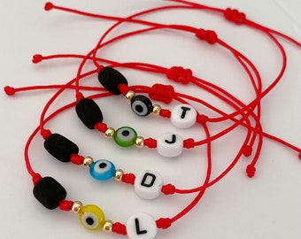 Evil eye baby bracelet, red string bracelet, protection bracelet, amulet, baby shower gift, newborn gift, third eye, azabache, mal de ojo