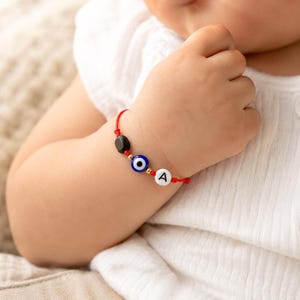 Bracelet œil turc en fil rouge, bijou œil turc, bracelet de protection pour bébé, cadeau de naissance, cadeau de naissance, azabache, mal de ojo, ojo turco