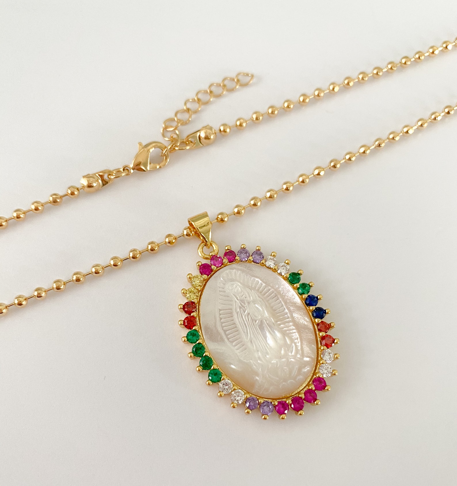 Our Lady of Guadalupe Necklace Guadalupe Jewelry Virgin Mary - Etsy