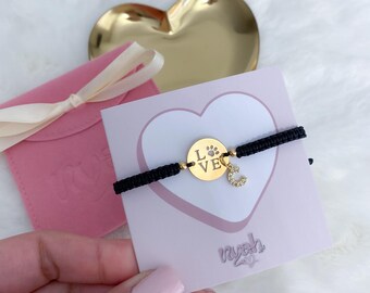 Custom Initial Bracelet for Dog Lovers, dog mom bracelet, dog lover jewelry, personalized initial bracelet, pet jewelry, gift for dog lovers