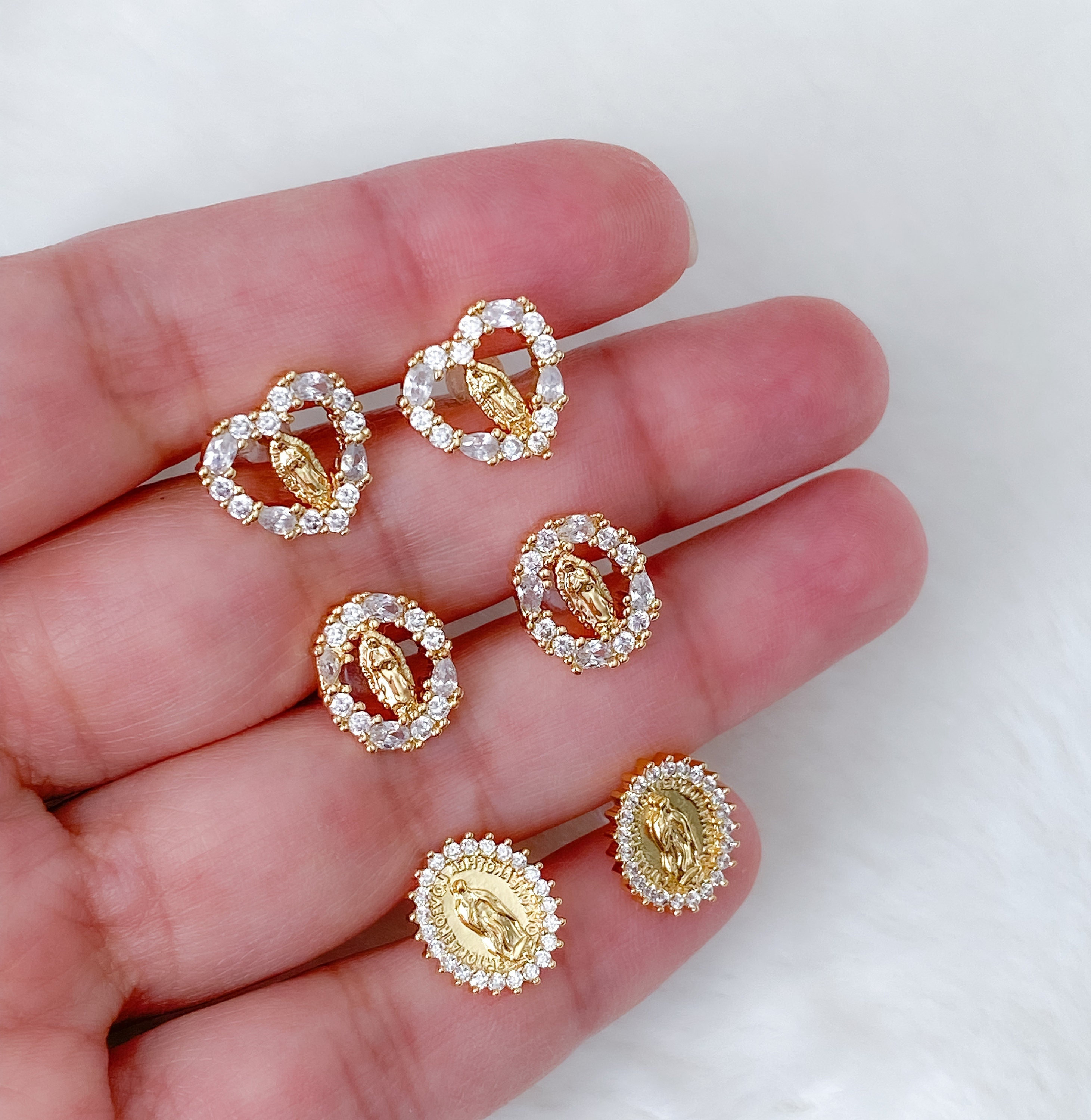 Virgen de guadalupe earrings wholesale outlet