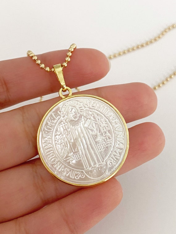 St Benedict medal religious jewelry catholic jewelry Mother Etsy