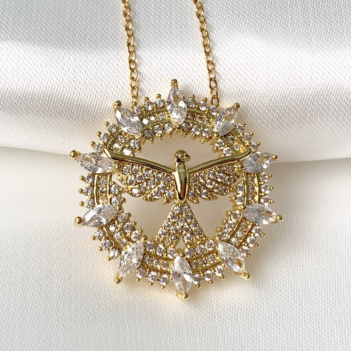 Holy Spirit necklace catholic gift religious jewelry Etsy