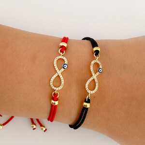 Evil Eye ZARD Böser Blick Armband Aus Sterlingsilber Mit Blauen CZ Steinen & Kreuz Charm – 8 Zoll ZARD Silberarmband