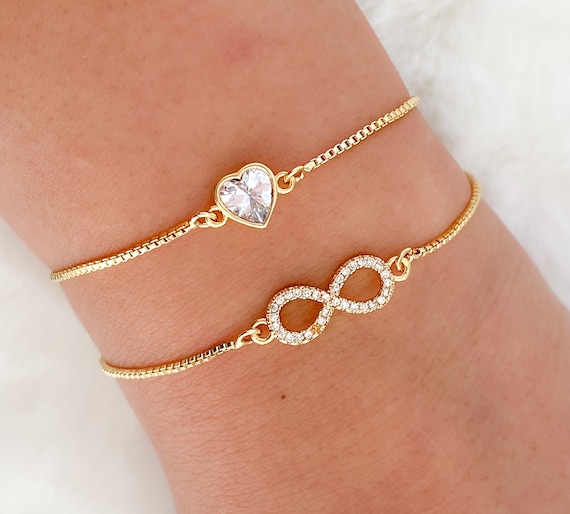 MYKI Infinity Love Silver Bracelet For Women & Girls : Amazon.in: Jewellery