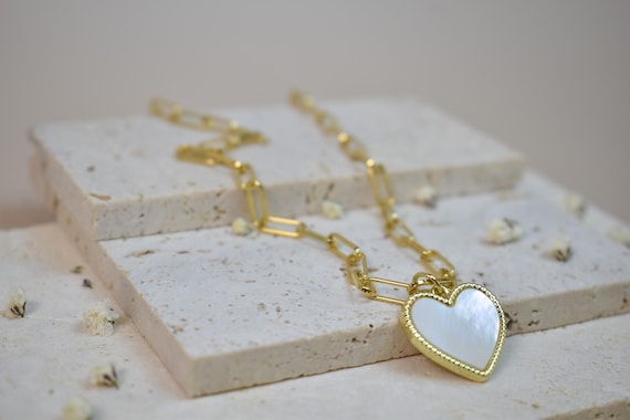 ARHZ gioielli donna,collana a forma di cuore, Regalo di