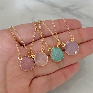 Birthstone necklace, birthstone charm, birthstone jewelry, mothers day gift, gift for mom, gemstone necklace, mom necklace, bridesmaid gift
