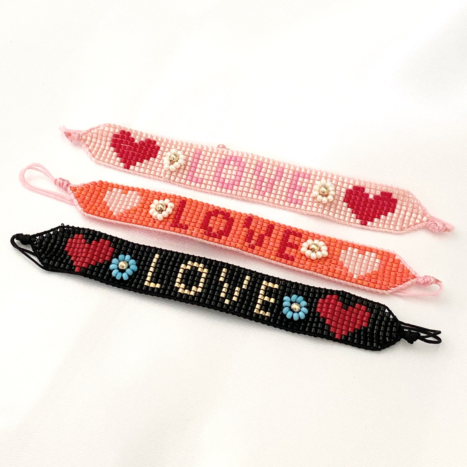 Love More Gold Beaded Bracelet main image 1