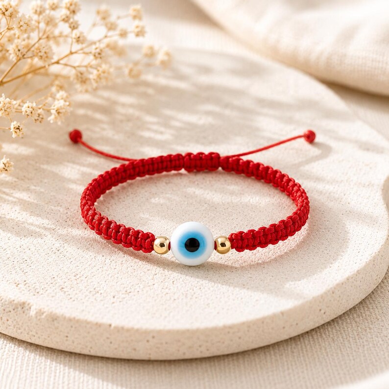 Armband gegen den bösen Blick, Schutzarmband, Geschenk zur Geburt, Geschenk zur Babyparty, Babyschmuck, Babyarmband, Nazar-Armband Bild 14