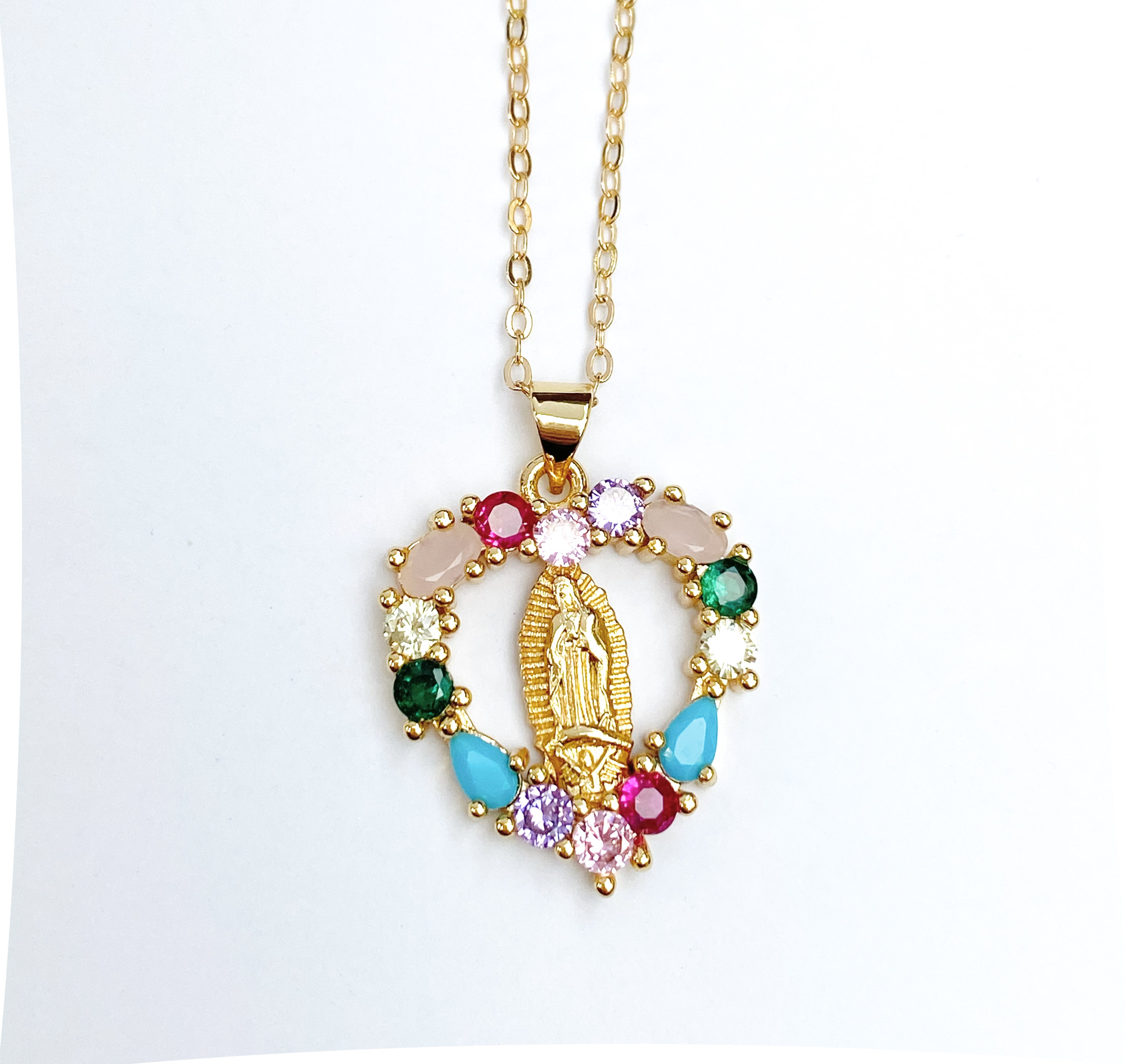 Virgen De Guadalupe Necklace, Our Lady of Guadalupe