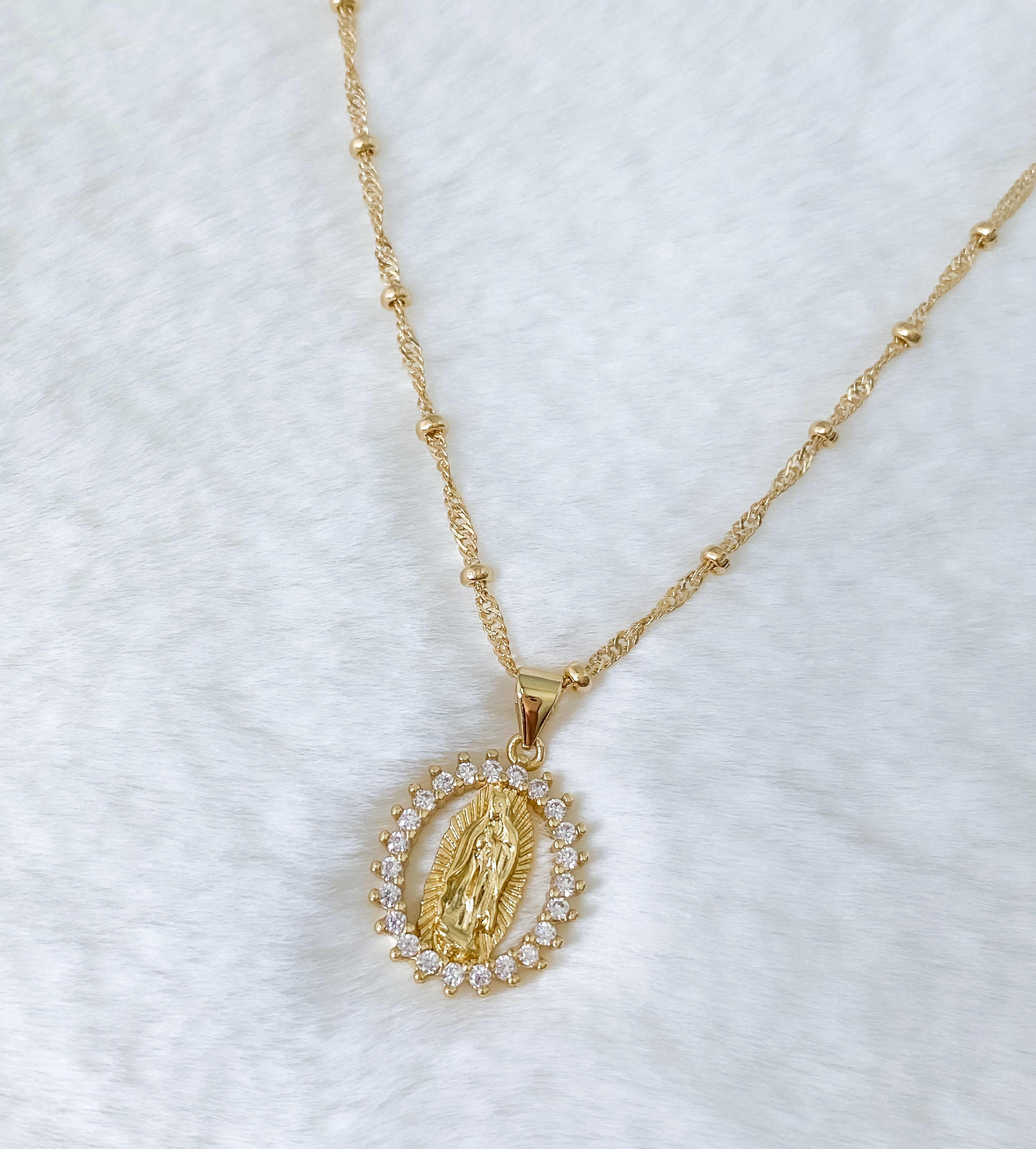 Virgin Mary Necklace Religious Jewelry Guadalupe Virgen De - Etsy
