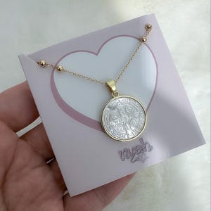 Mother of pearl St Benedict medal, St Benedict necklace, religious necklace, Catholic gifts, San Benito Abad, protection amulet