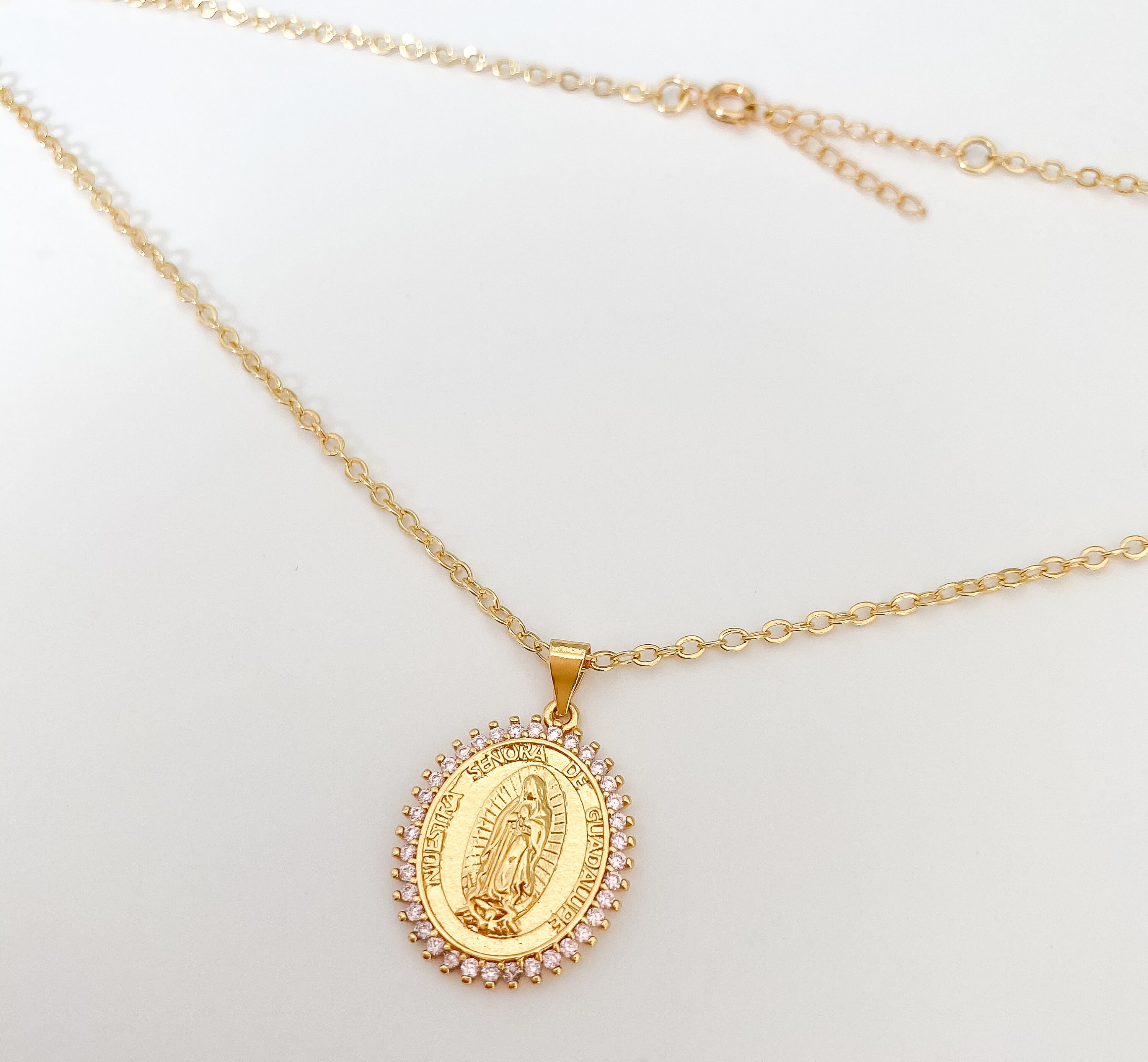 Our lady of Guadalupe necklace Guadalupe Virgin Mary Etsy