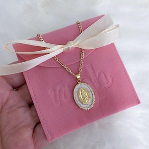 Our lady of Guadalupe necklace, Virgin Mary necklace, Mother Mary jewelry, first communion gift, confirmation gift, catholic gift, religious