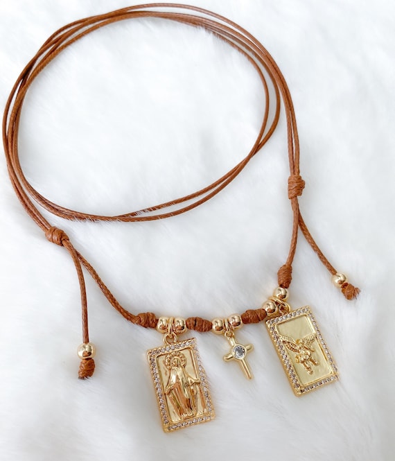 Scapular Catholic Jewelry Religious Jewelry Virgin Mary Necklace Miraculous Medal Religious Gift Catholic Necklace Escapulario Etsy Canada