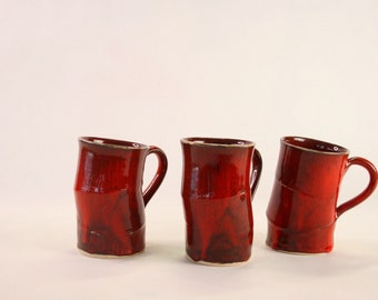 Ceramic cup in red approx. 200 ml