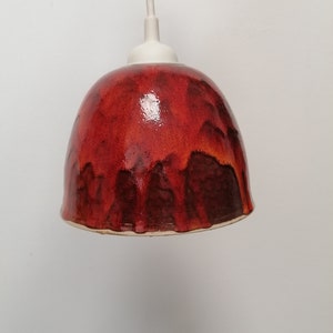 Ceramic lampshade - gold-plated