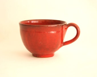 Keramik Tasse in Rot