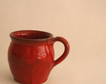 Ceramic espresso cup red