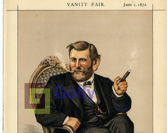 GRANT HERO OF OUR TIME IS DEAD BY THOMAS NAST HARPER/'S WEEKLY GENERAL ULYSSES S