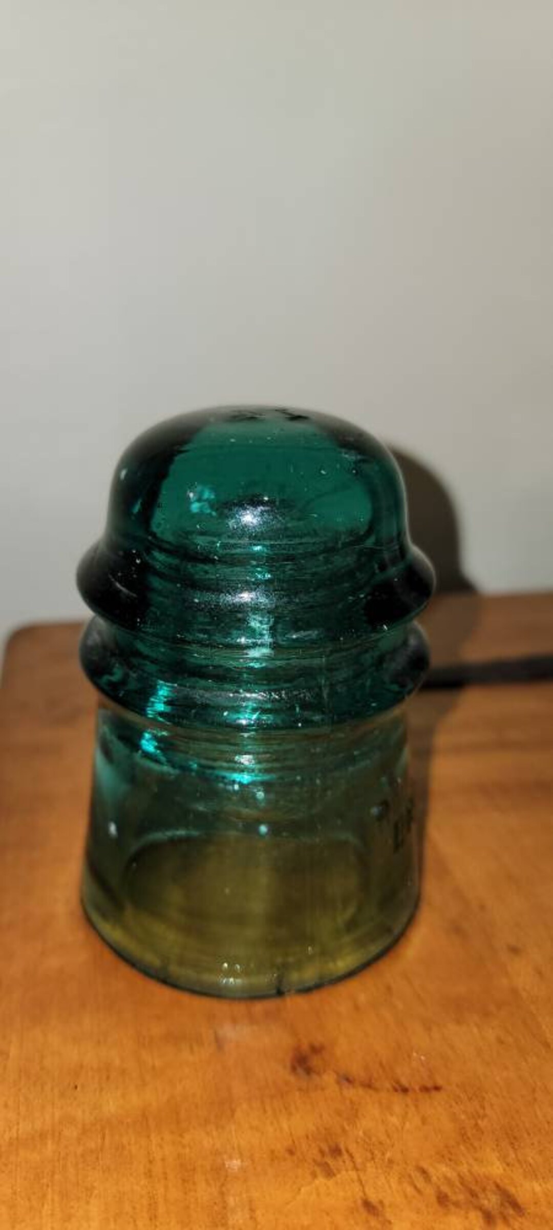 Vintage Insulator Brookfield No 14 New York Green Glass 1920s Etsy