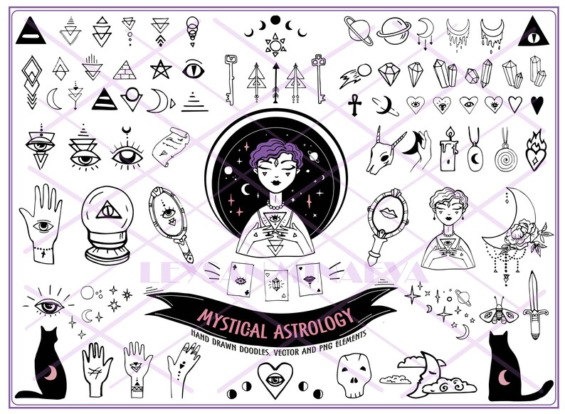 Download Mystic Celestial vector Bundle Magic astrology SVG Bundle ...