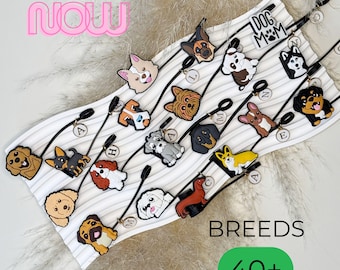 Dog Breed Straw Topper, Stanley Straw Cap, Silicone Straw Cover, Dog Lover Gifts, Tumbler Accessories, Personalized Stanley Accessories