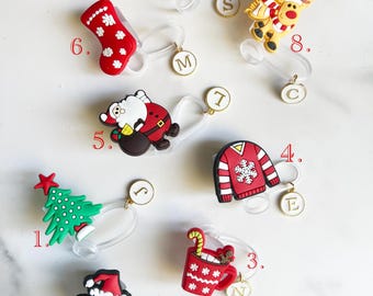 Weihnachten Straw Topper, Stanley Strohkappe, Silikon Strohabdeckung, Stanley Urlaub, Becherzubehör, personalisierte Stanley Accessoires