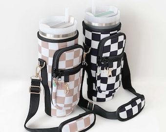 Stanley Quencher Sleeve, 30oz 40oz Tumbler Bag, Checker Stanley Sleeve