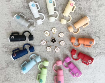 Adorno para pajita Stanley, accesorios para vasos, funda para pajita, tapa para pajita, regalo para profesores, regalo para adolescentes, sin BPA