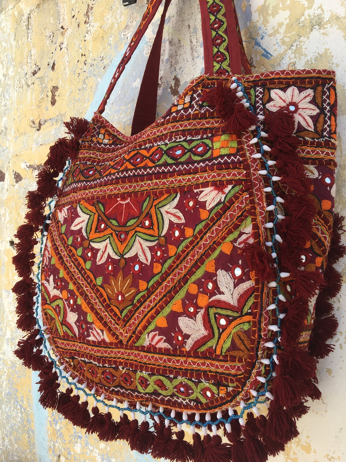 Hippie hobo bag handmade boho shoulder bag large hobo bag | Etsy