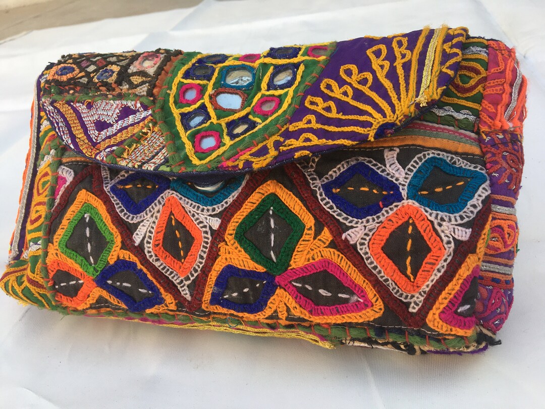 Indian Clutch Bagethnic Style Handbagindian Crossbody Bagembroidered