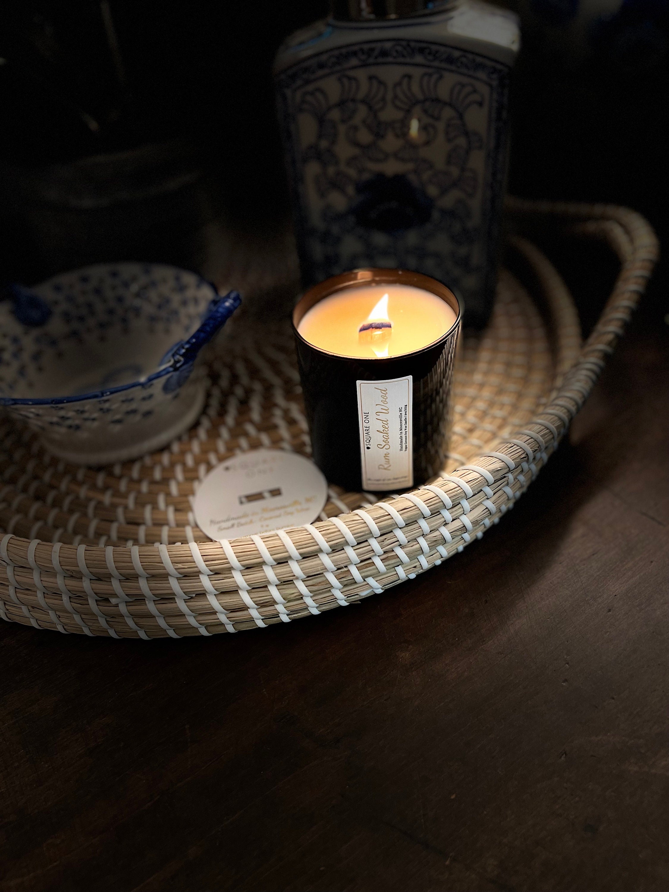 The OhSo Co. 8oz Scented Soy Wax Candle with Wooden Wick. Scent: Brandy Old  Fashioned - The OhSo Co.