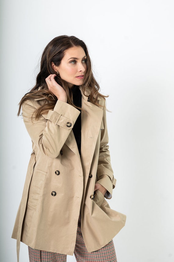 Classic Double Breasted Trench Coat 