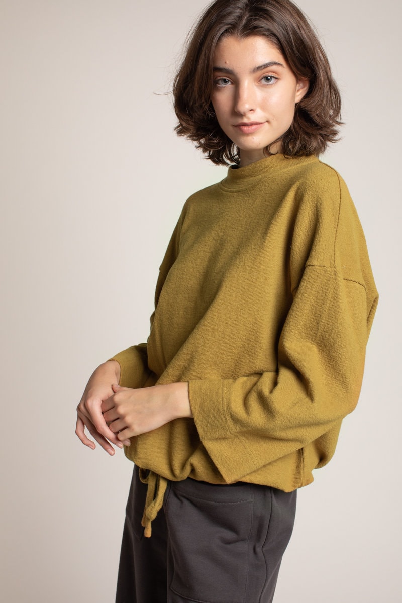 Vintage Old Gold Sweatshirt/Mock neck Sweatshirt/Pullover Etsy