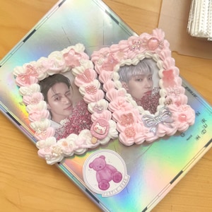 uchwyt na karty ze zdjęciami z kolekcji toploader deco den kpop (stray kids, ateez lub dowolnej grupy!) | można dodać brelok! |