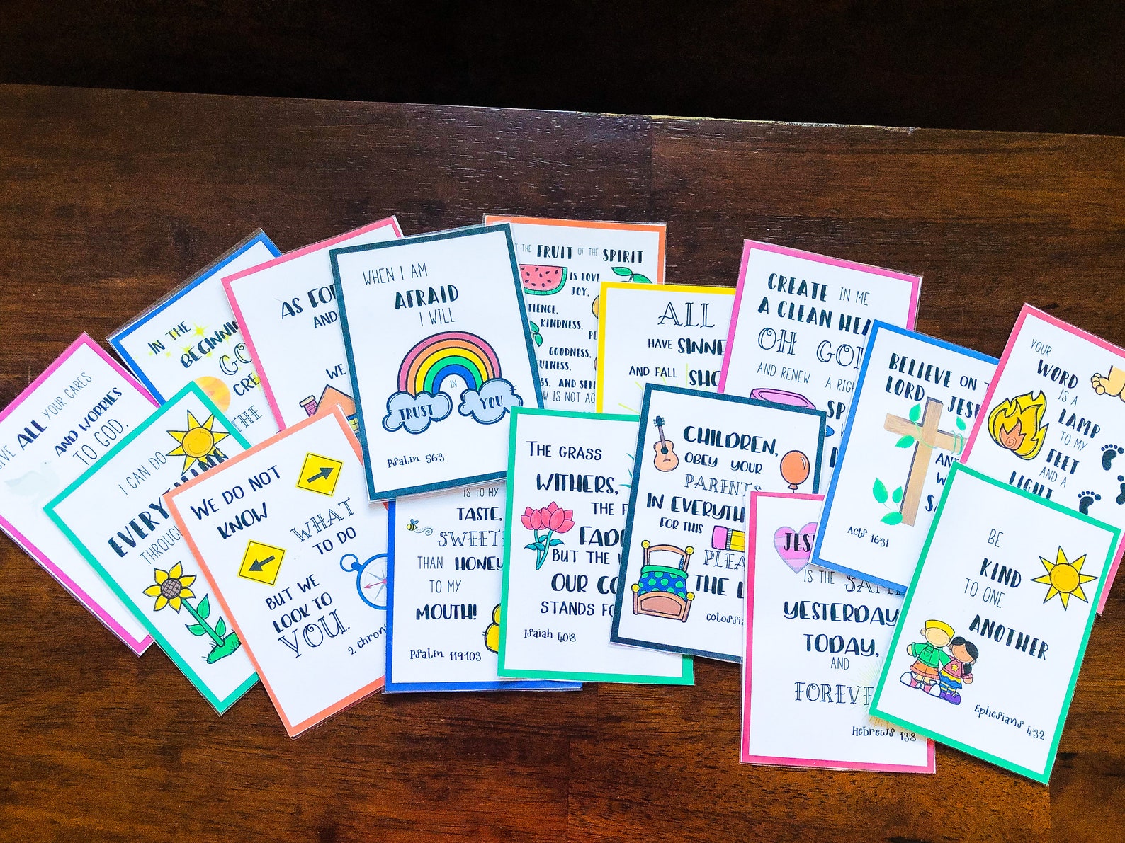 Bible Verse Flash Cards Printable Bible Verse Flash Cards Printable