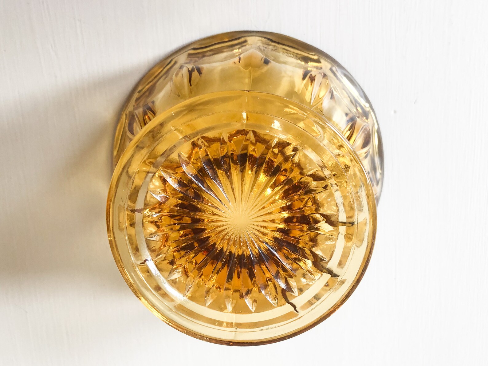 CLEARANCE Hocking Amber Depression Glass Pedestal Bowl in Etsy