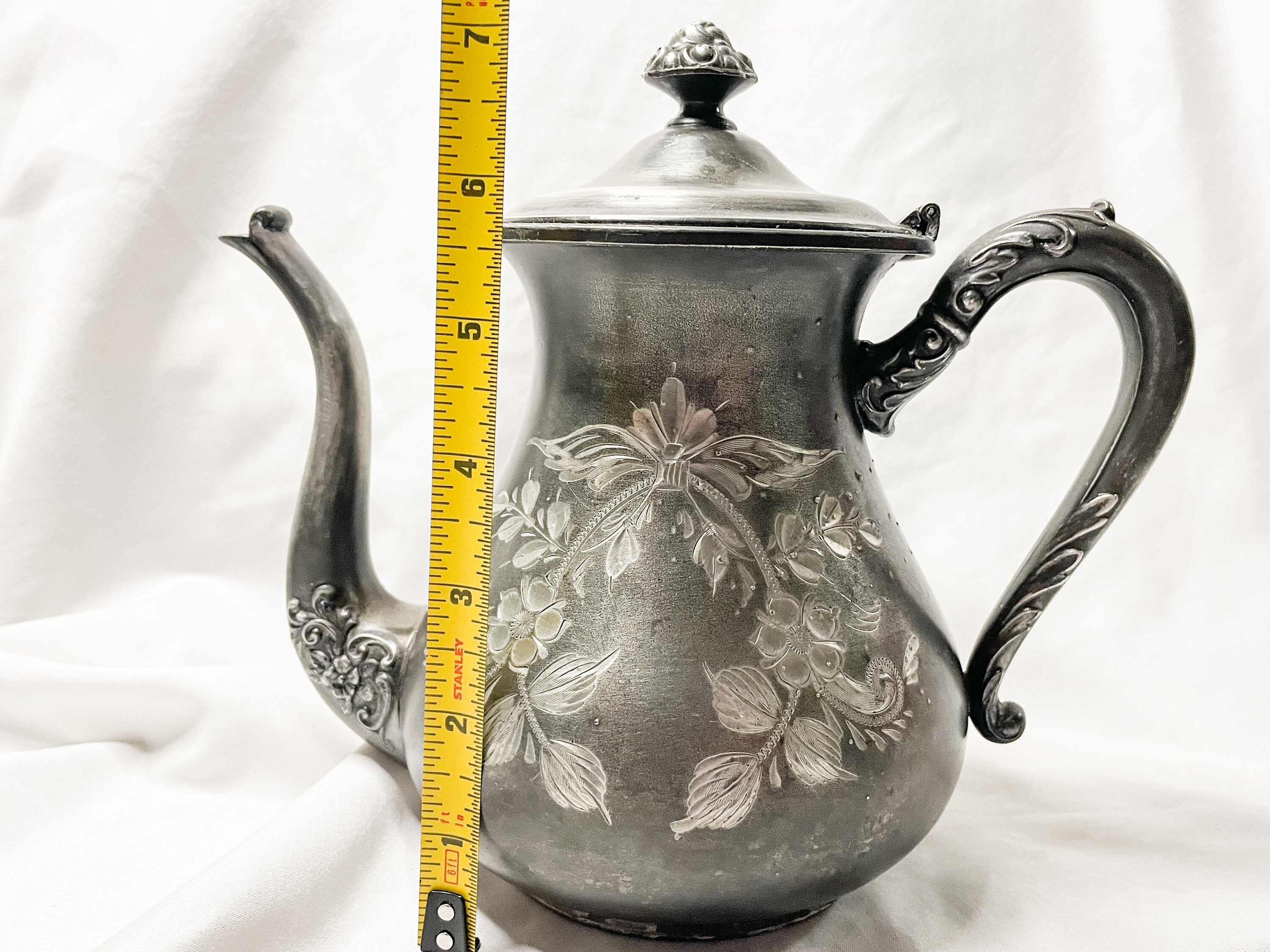 Antique Rockford Silver Co Quadruple Plate Brite Cut Silver Etsy