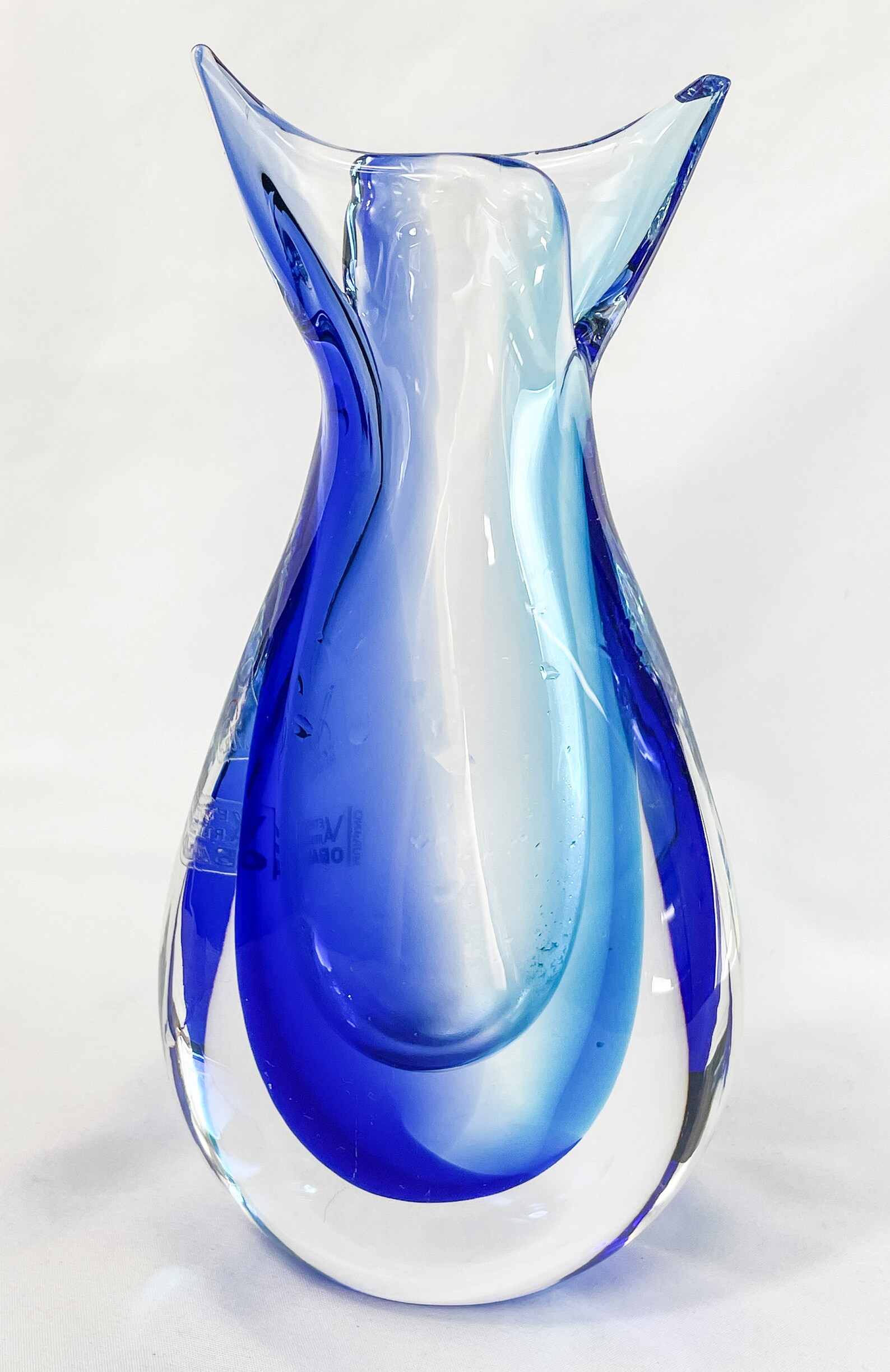Murano Glass Vetreria Artistica Oball Bud Vase Fishtail Bud Etsy