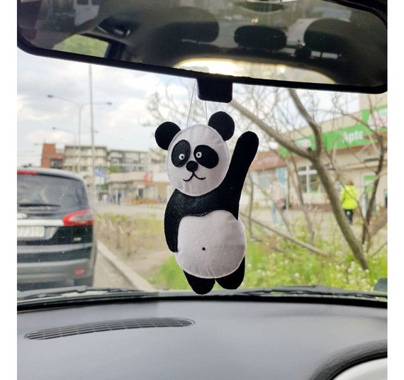 Plüsch Panda Bär für Kinder, Süßes Auto Accessoire für Jugendliche