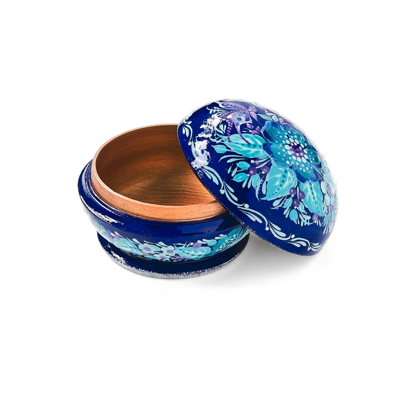 Petrykivka ペトリキフカ　手描き装飾小物入れ　ジュエリーボックス ペトリキフカ絵画の手描き木製ジュエリーボックス - Etsy 日本