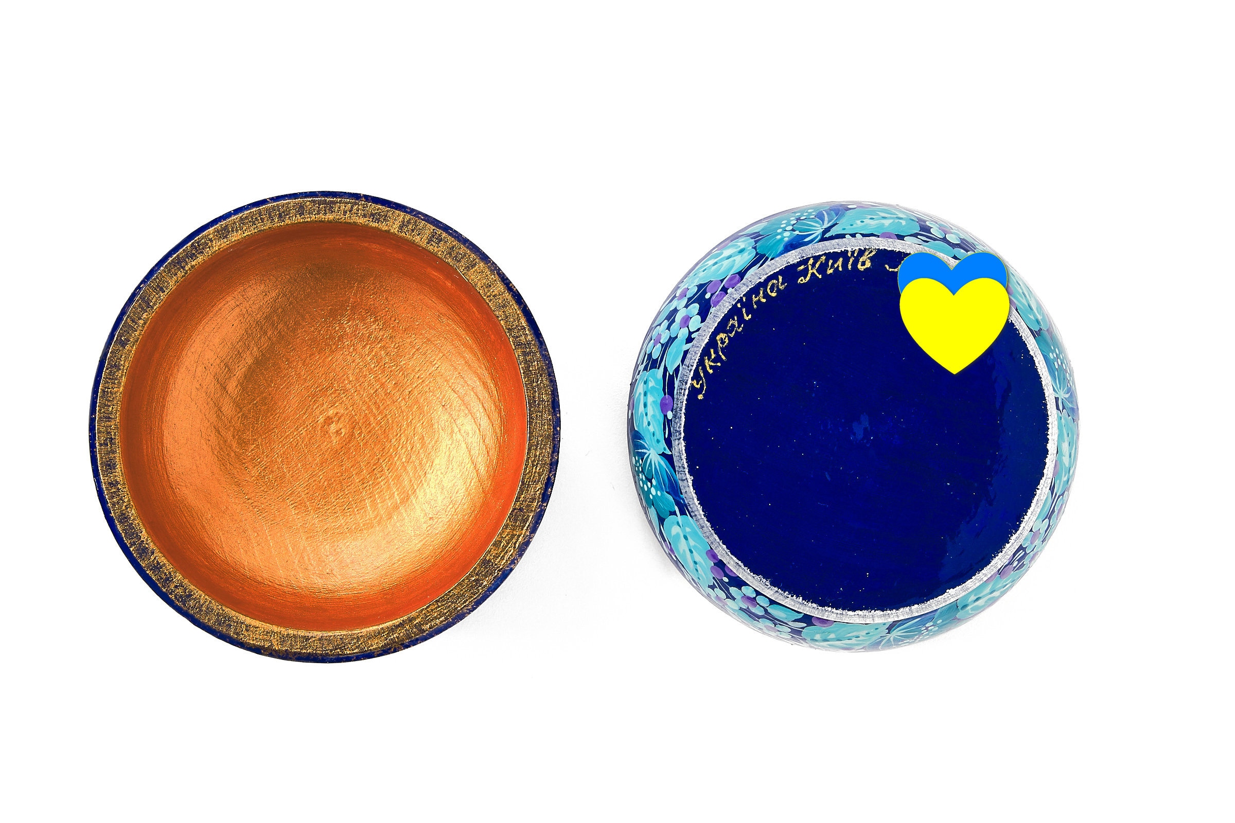 ペトリキフカ絵画の手描き木製ジュエリーボックス - Etsy 日本