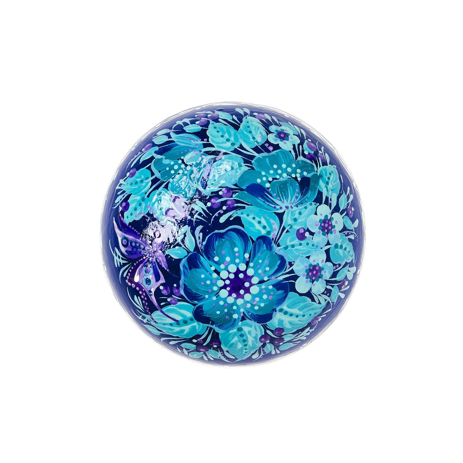 ペトリキフカ絵画の手描き木製ジュエリーボックス - Etsy 日本