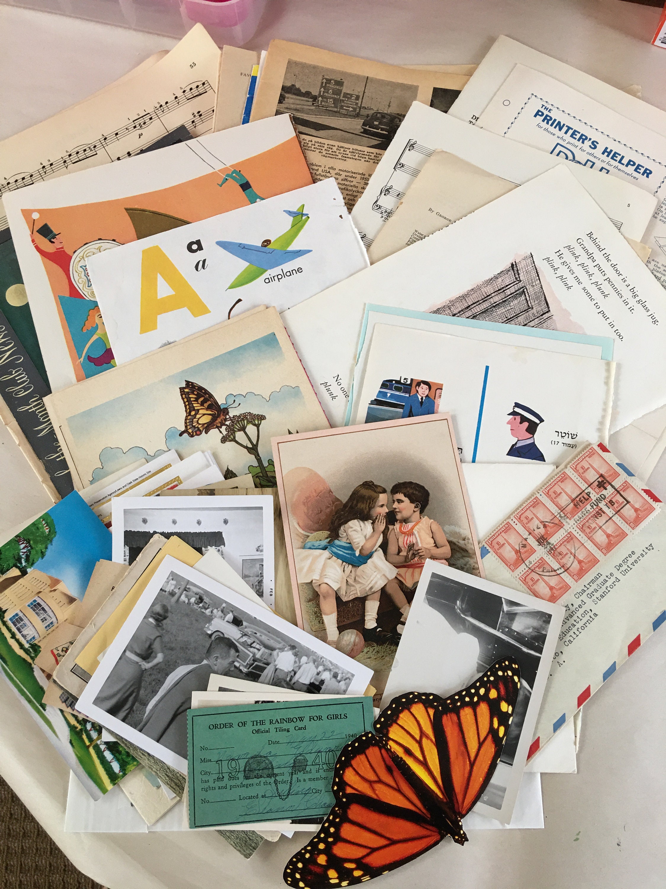 Vintage Paper Ephemera Pack Etsy