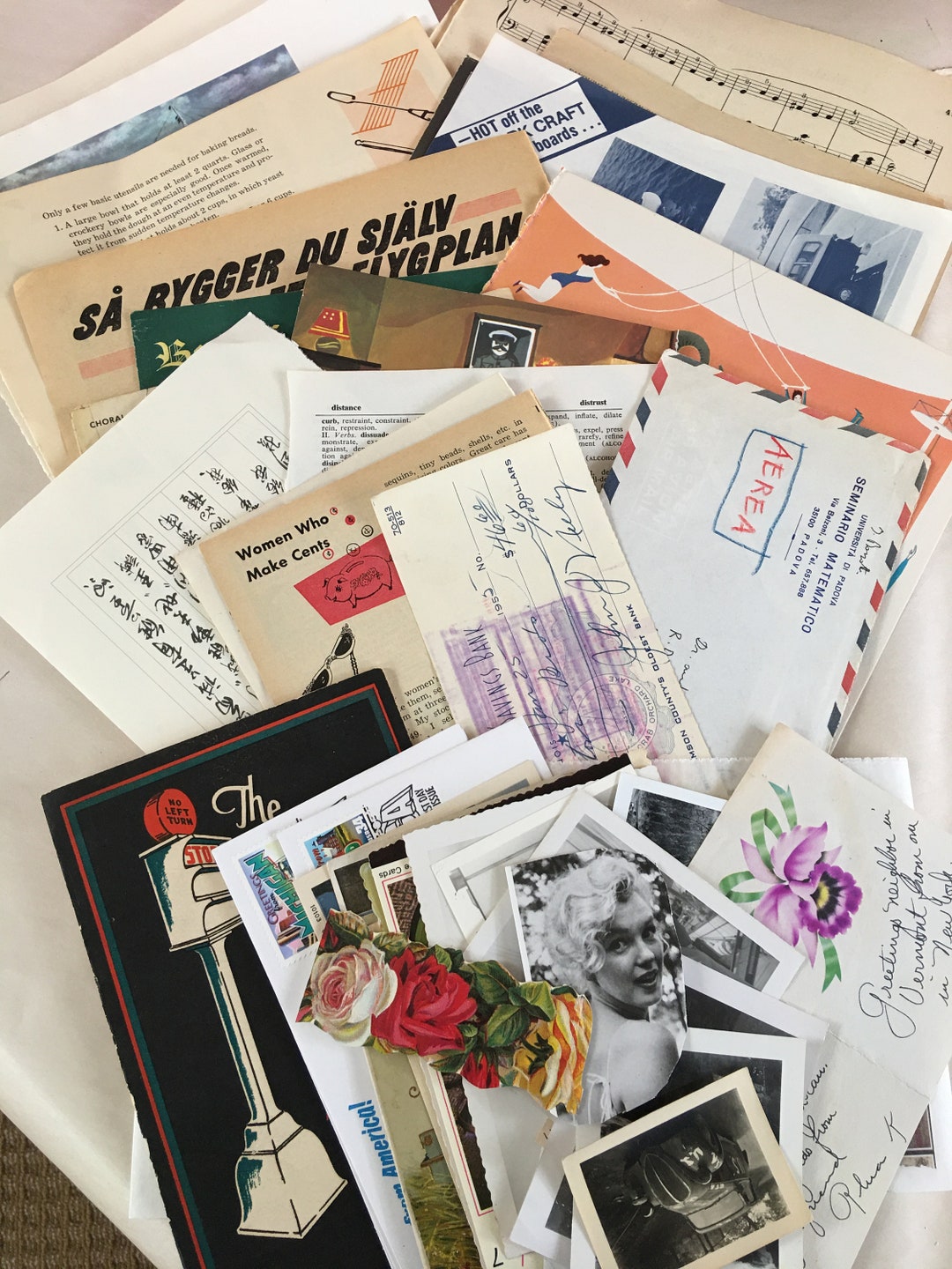 Vintage Paper Ephemera Pack Etsy