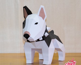 Bull Terrier, Beagle, papercraft, diy, PitBull, Doberman, Dog art, Handmade, Paper craft, Animal replica, Artistic creation, Bulldog breed,