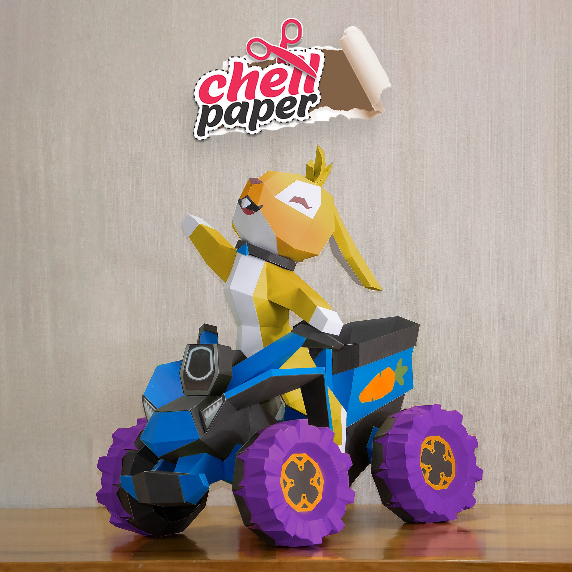 Papersculpture, Rabbitart, Atvart, Creativecraft